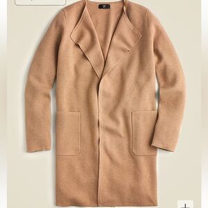 JCrew Juliette collarless sweater blazer